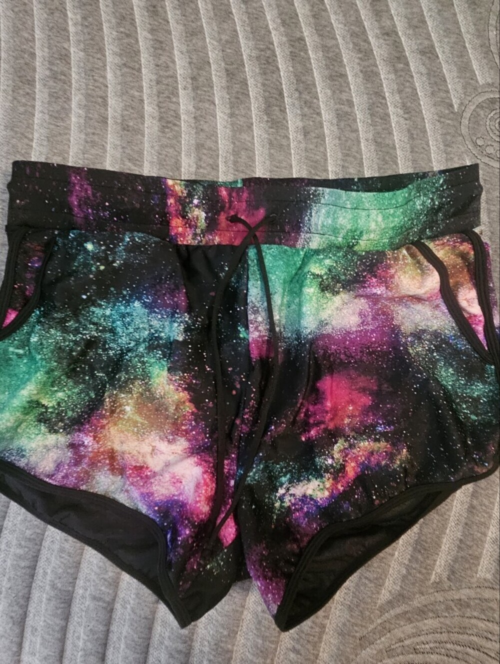 torrid Black Galaxy Print Shorts